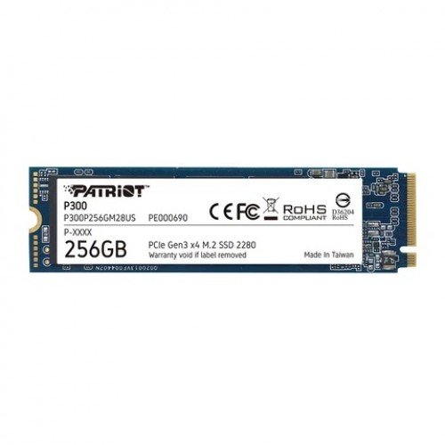 Patriot P300 256GB M.2 2280 PCIe Gen 3 x4 NVMe Internal SSD